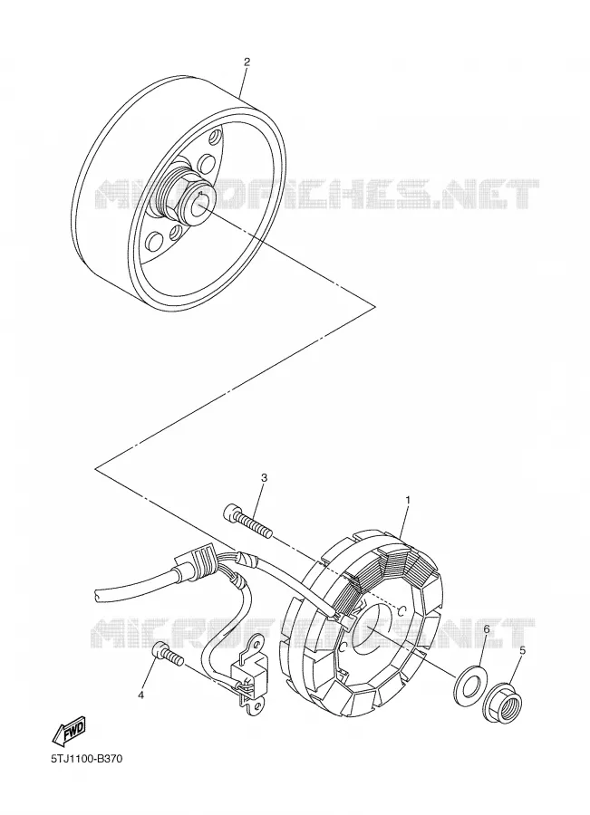 ALLUMAGE Yamaha MOTO 250 2003 WRF  WR250FR
