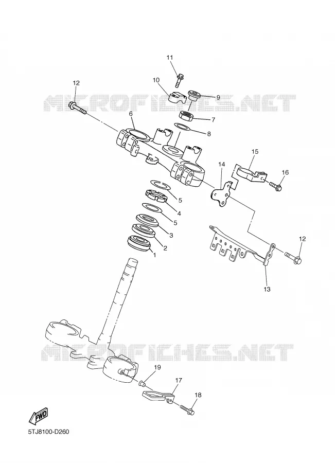 DIRECTION Yamaha MOTO 250 2005 WRF  WR250FT