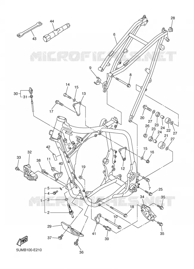 CADRE Yamaha MOTO 250 2006 WRF  WR250FV