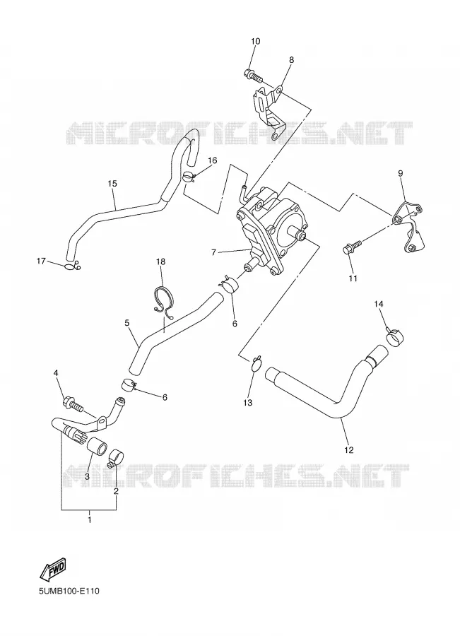 SYSTÈME D'ADMISSION D'AIR AIS Yamaha MOTO 250 2006 WRF  WR250FV