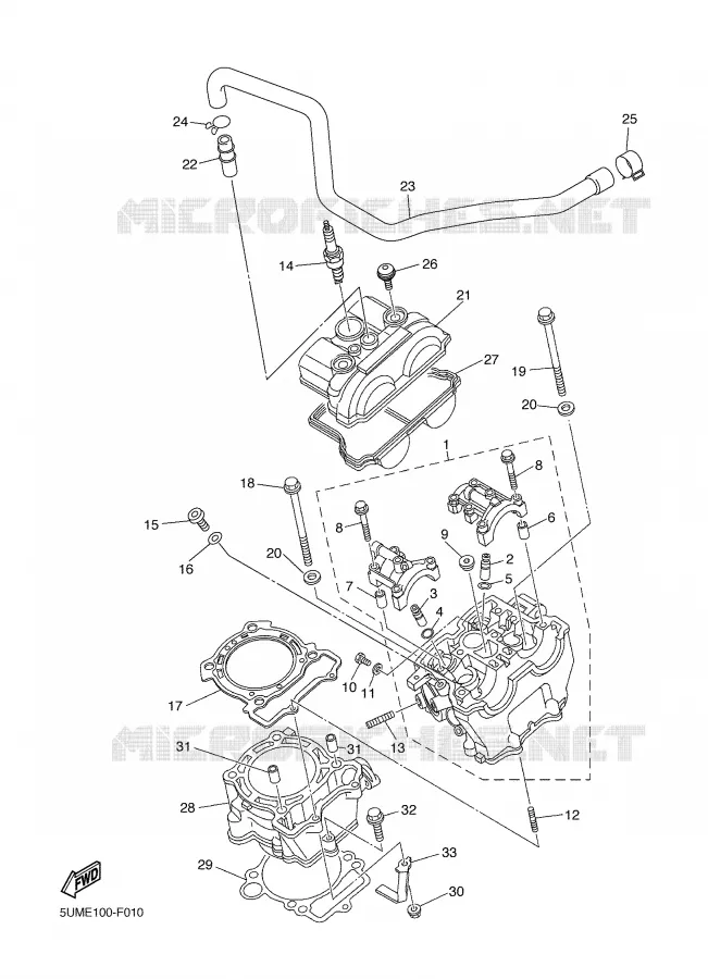 CYLINDRE Yamaha MOTO 250 2007 WRF  WR250FW