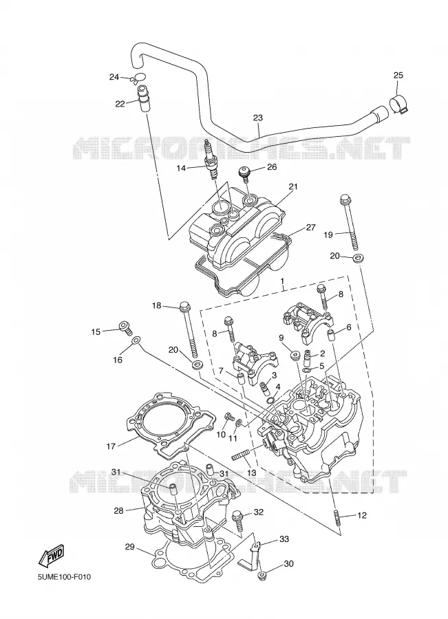 CYLINDRE Yamaha MOTO 250 2007 WRF  WR250FW