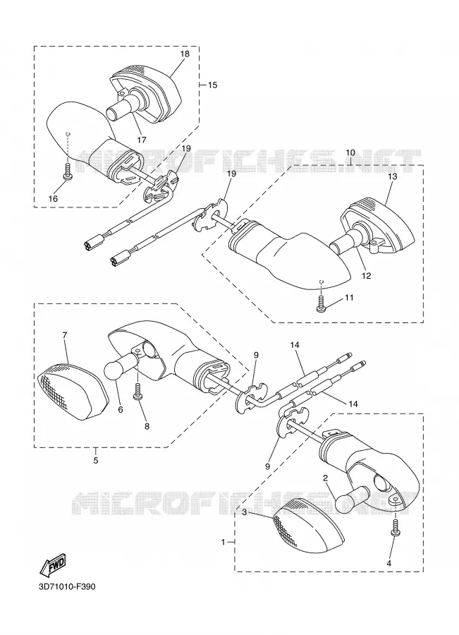 CLIGNOTANT Yamaha MOTO 250 2008 WRX  WR250X