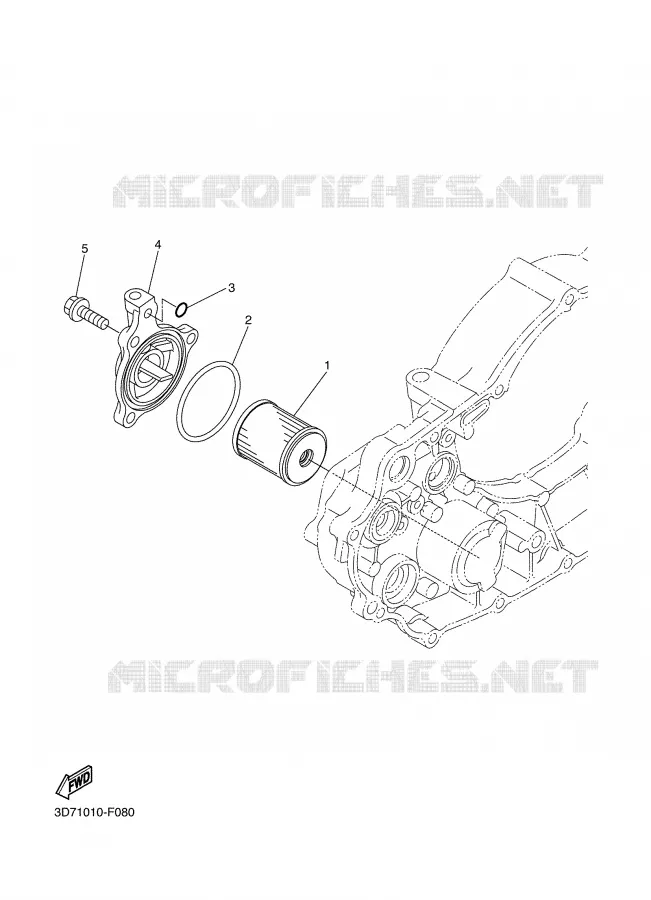 FILTRE A HUILE Yamaha MOTO 250 2008 WRX  WR250X