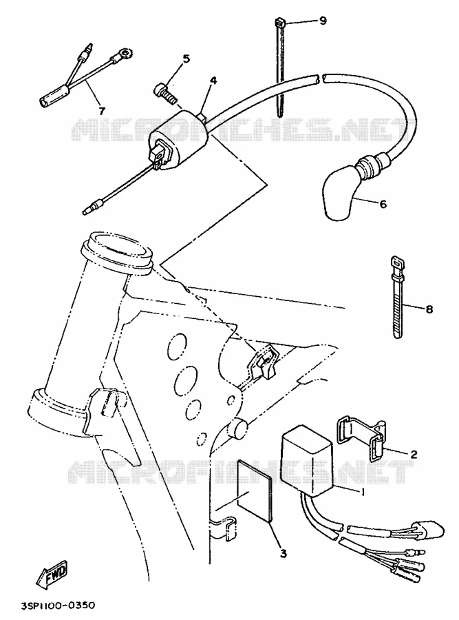 PARTIE ELECTRIQUE 1 Yamaha MOTO 250 1993 WRZ  WR250Z