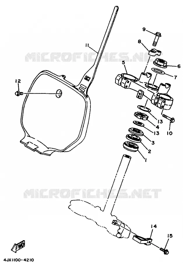 DIRECTION Yamaha MOTO 250 1997 WRZ  WR250Z