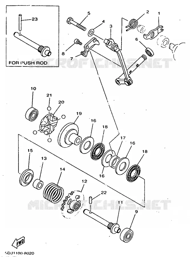 VALVE D'ECHAPPEMENT Yamaha MOTO 250 1998 WRZ  WR250Z