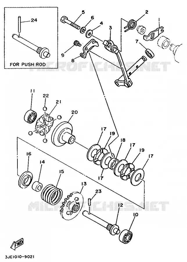 VALVE D'ECHAPPEMENT Yamaha MOTO 250 1993 WRZ  WR250ZE/WR250Z