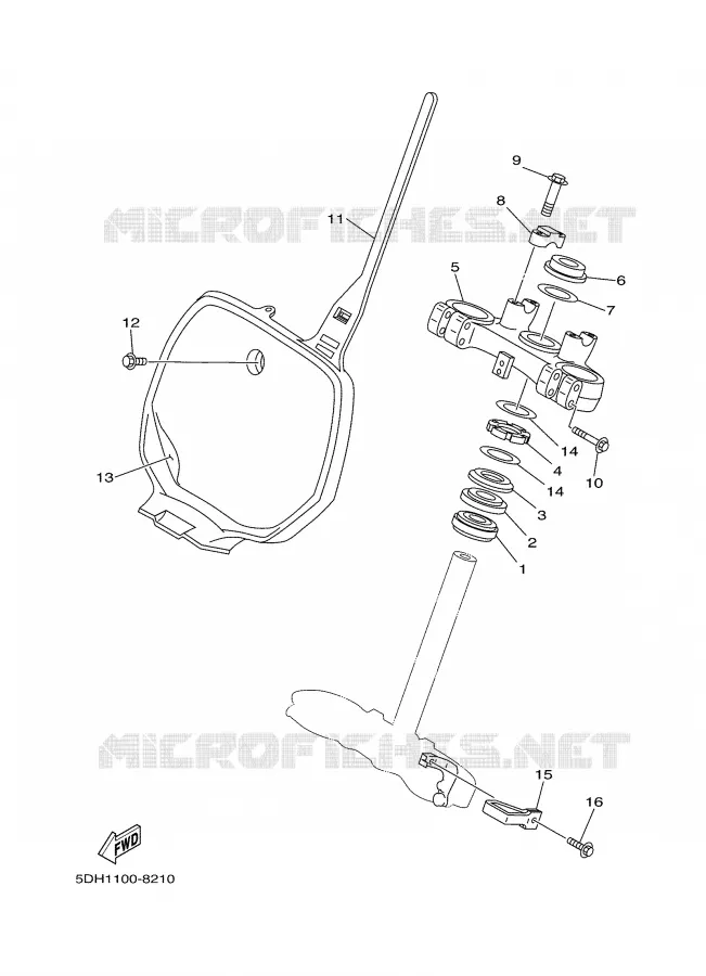 DIRECTION Yamaha MOTO 250 1998 WRZ  WR250ZK