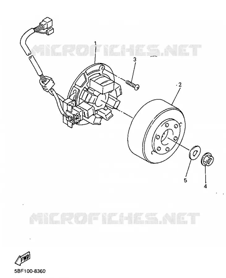ALLUMAGE Yamaha MOTO 400 1998 WRF  WR400F