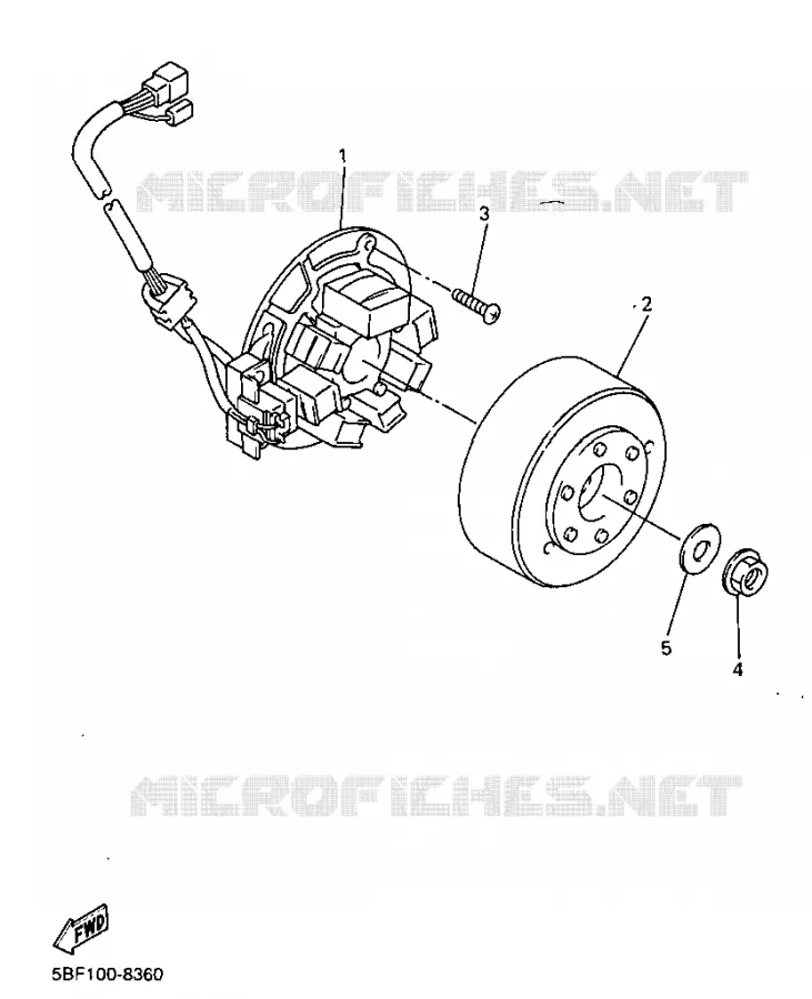 ALLUMAGE Yamaha MOTO 400 1998 WRF  WR400F