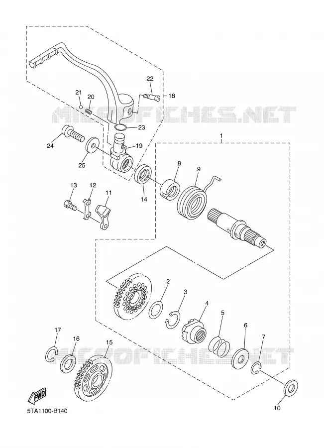 DEMARREUR Yamaha MOTO 450 2003 WRF  WR450F