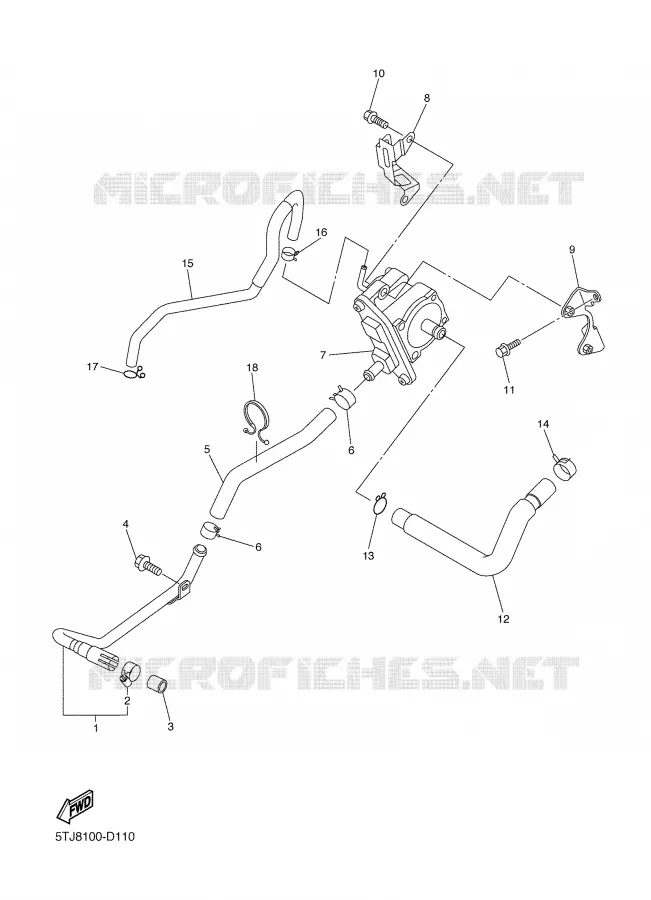 SYSTÈME D'ADMISSION D'AIR AIS Yamaha MOTO 450 2005 WRF  WR450F