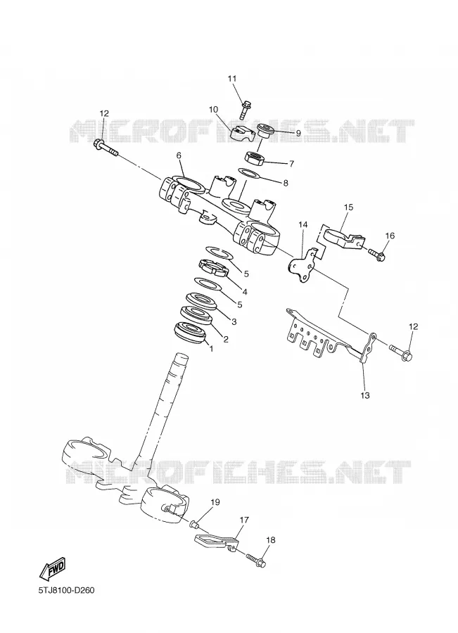DIRECTION Yamaha MOTO 450 2005 WRF  WR450F