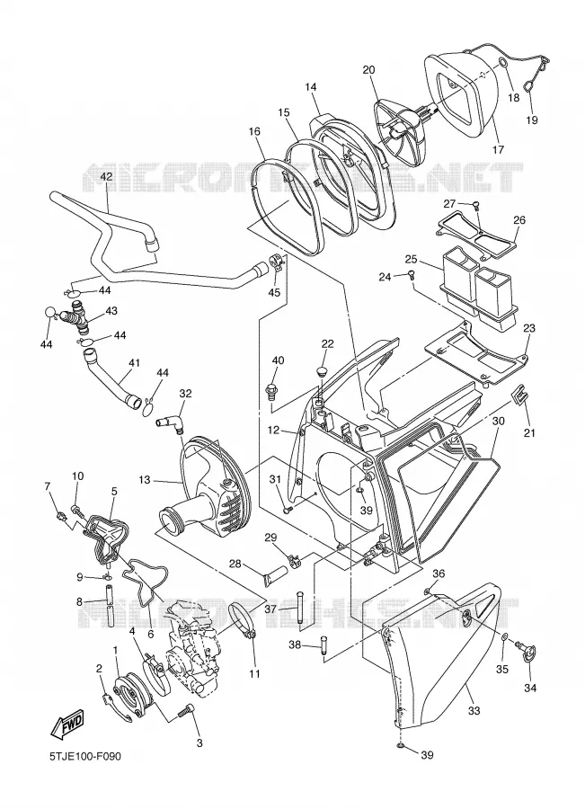 ADMISSION Yamaha MOTO 450 2007 WRF  WR450F