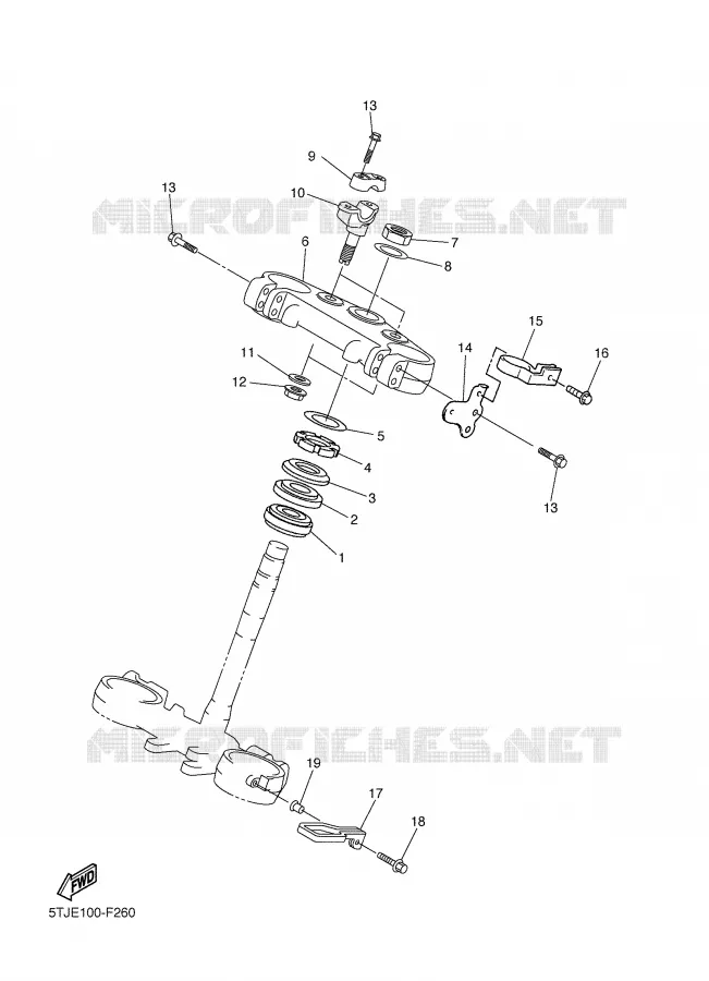 DIRECTION Yamaha MOTO 450 2008 WRF  WR450F