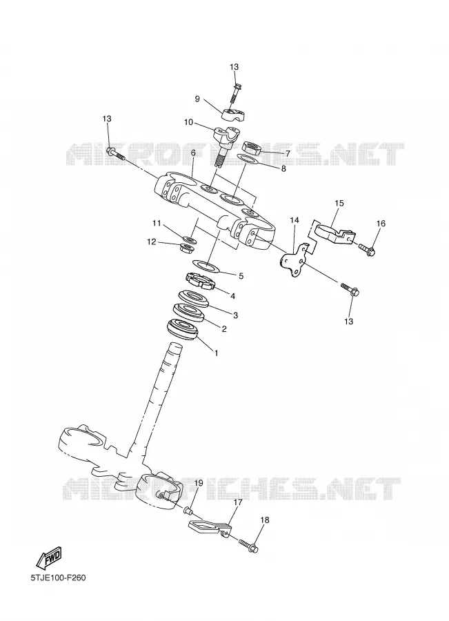 DIRECTION Yamaha MOTO 450 2009 WRF  WR450F