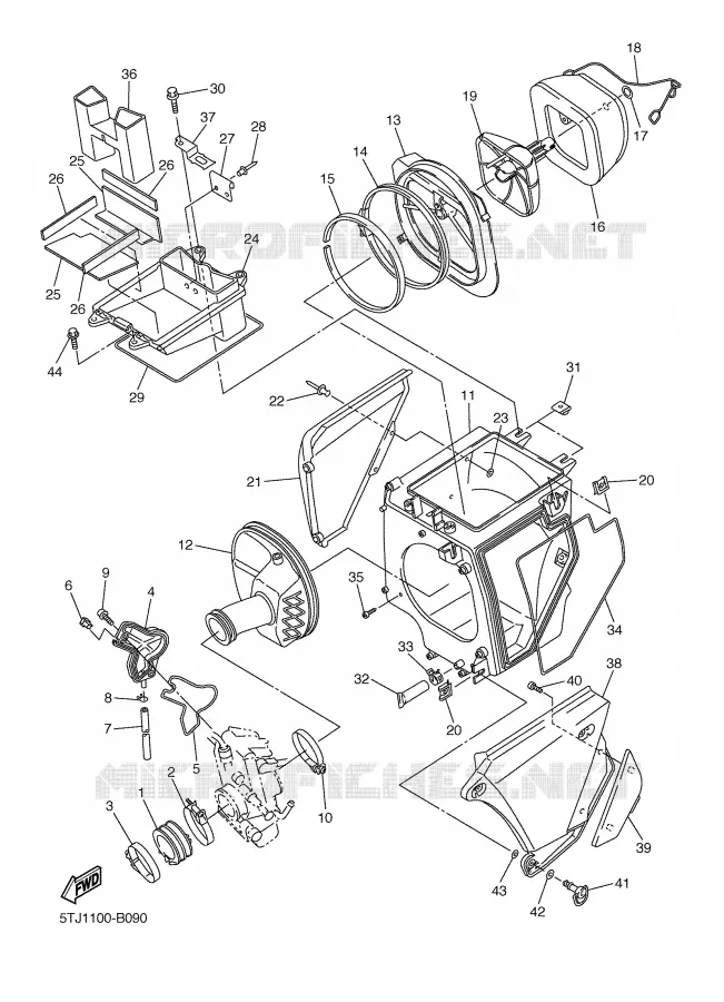 ADMISSION Yamaha MOTO 450 2003 WRF  WR450FR