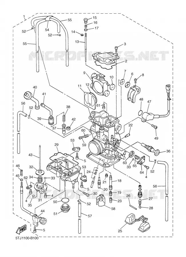 CARBURATEUR Yamaha MOTO 450 2003 WRF  WR450FR
