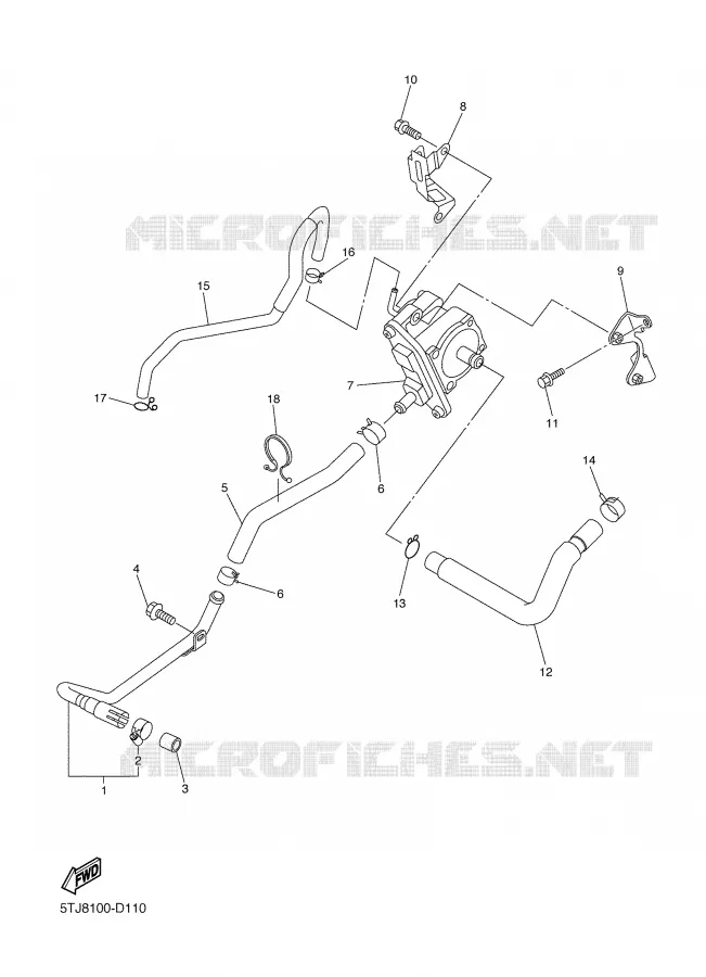 SYSTÈME D'ADMISSION D'AIR AIS Yamaha MOTO 450 2006 WRF  WR450FV