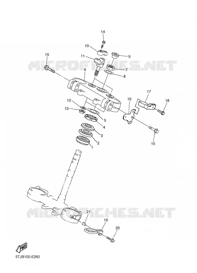 DIRECTION Yamaha MOTO 450 2006 WRF  WR450FV