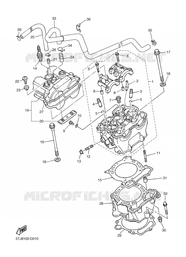 CYLINDRE Yamaha MOTO 450 2006 WRF  WR450FV