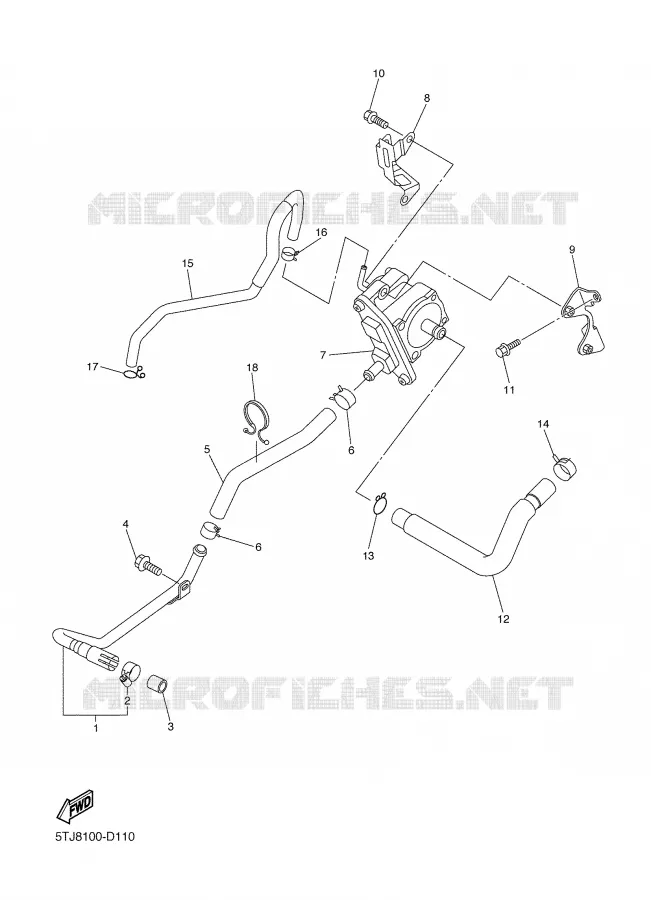 SYSTÈME D'ADMISSION D'AIR AIS Yamaha MOTO 450 2006 WRF  WR450FV