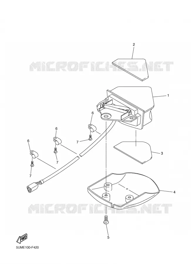FEU ARRIERE Yamaha MOTO 450 2009 WRF  WR450FY