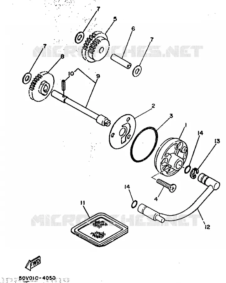POMPE A HUILE Yamaha SCOOTER 125 1990 BELUGA  XC125