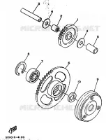 EMBRAYAGE DE DEMARREUR pour Yamaha BELUGA 1990