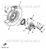 ROUE ARRIERE pour Yamaha BELUGA 1990