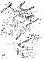 SUPPORT / REPOSE PIEDS pour Yamaha BELUGA 1990