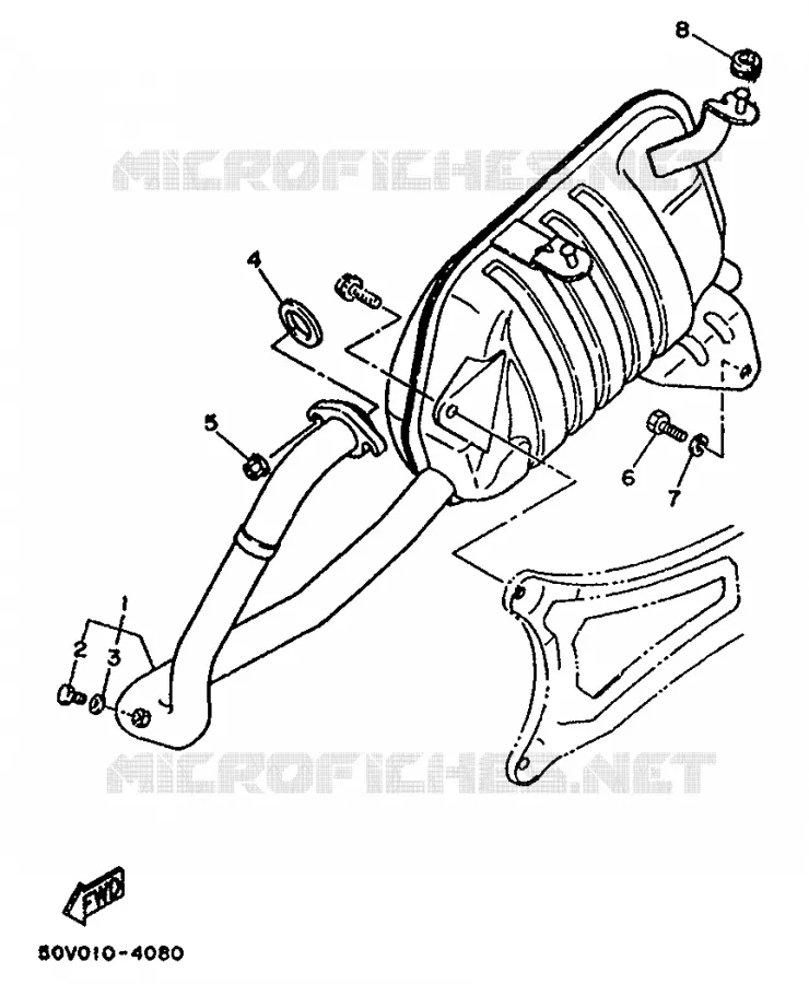 ECHAPPEMENT Yamaha SCOOTER 125 1993 BELUGA  XC125