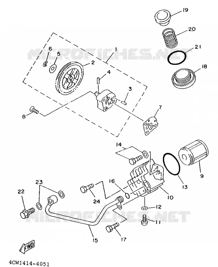 POMPE A HUILE Yamaha SCOOTER 125 1994 XC  XC125