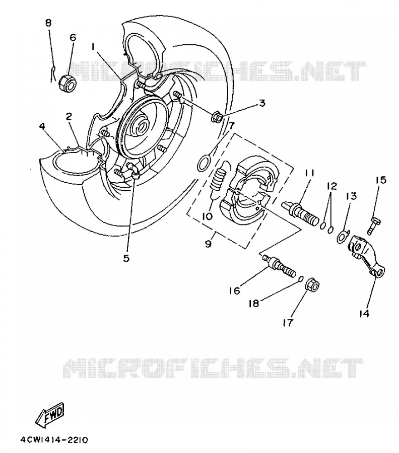 ROUE ARRIERE Yamaha SCOOTER 125 1994 XC  XC125