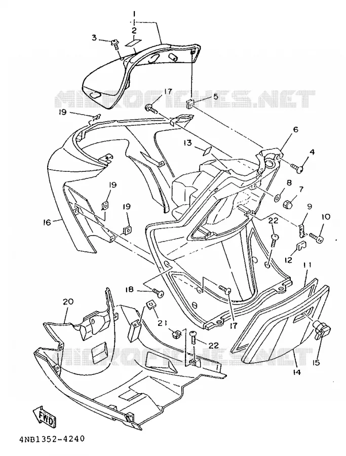 PROTEGE JAMBES Yamaha SCOOTER 125 1994 XC  XC125