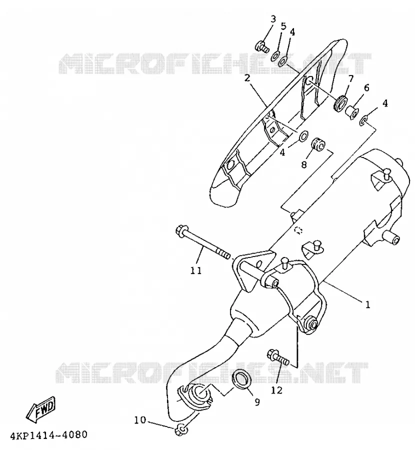 ECHAPPEMENT Yamaha SCOOTER 125 1995 BELUGA  XC125