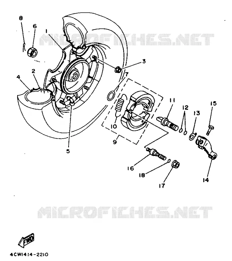 ROUE ARRIERE Yamaha SCOOTER 125 1995 XC  XC125