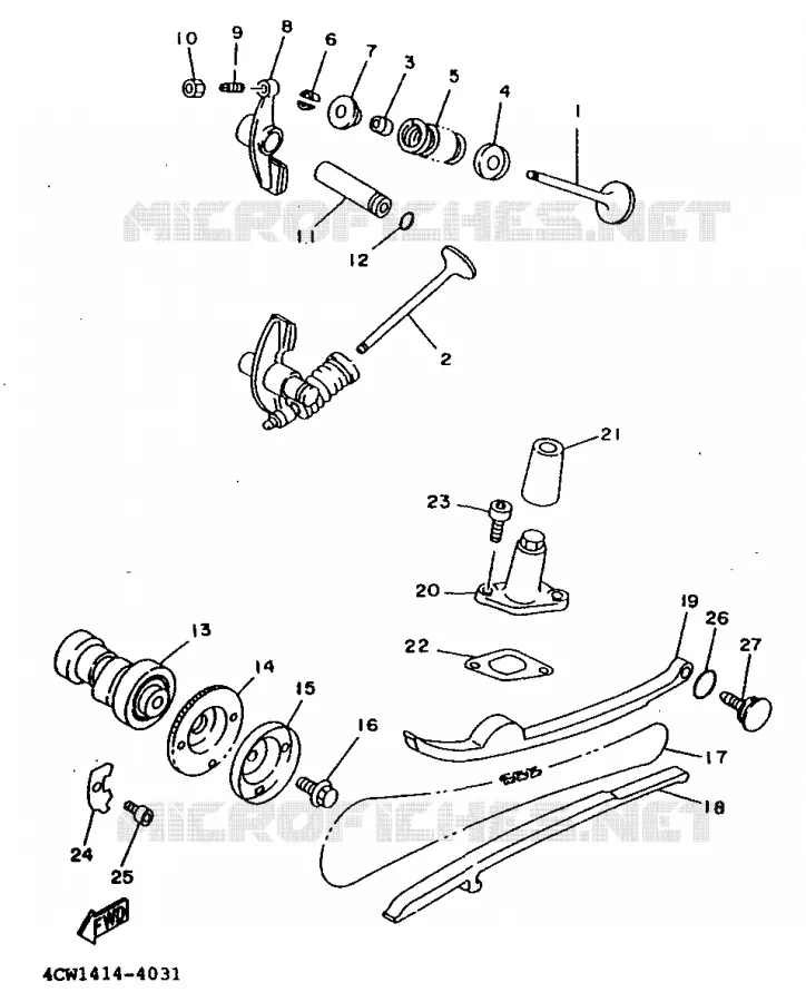SOUPAPE Yamaha SCOOTER 125 1995 XC  XC125