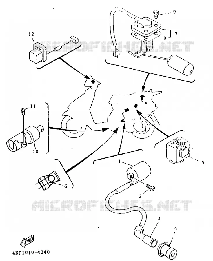 ELECTRIQUE 2 Yamaha SCOOTER 125 1995 XC  XC125