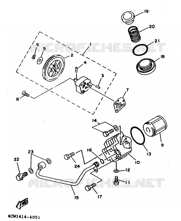 POMPE A HUILE Yamaha SCOOTER 125 1995 XC  XC125