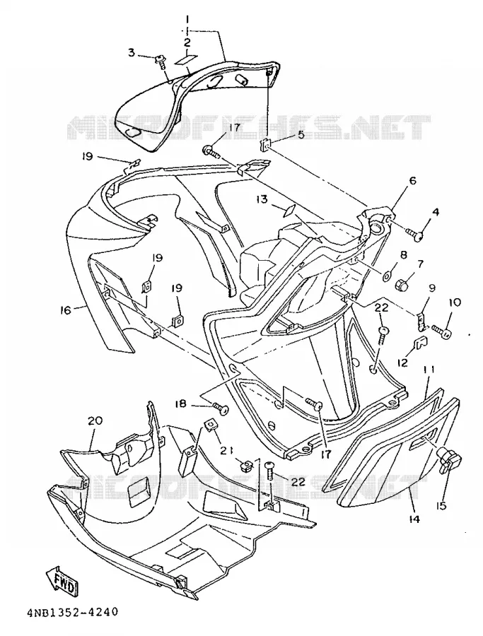 PROTEGE JAMBES Yamaha SCOOTER 125 1995 XC  XC125