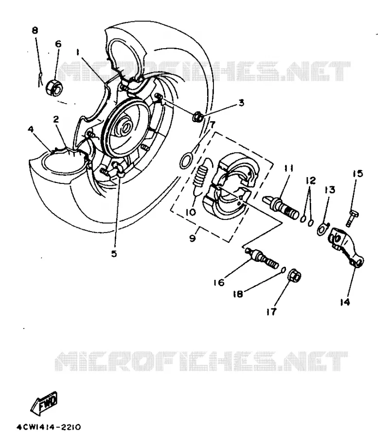 ROUE ARRIERE Yamaha SCOOTER 125 1995 XC  XC125