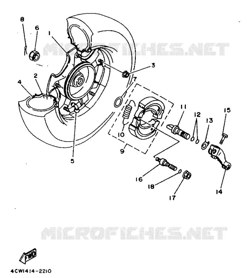 ROUE ARRIERE Yamaha SCOOTER 125 1995 XC  XC125