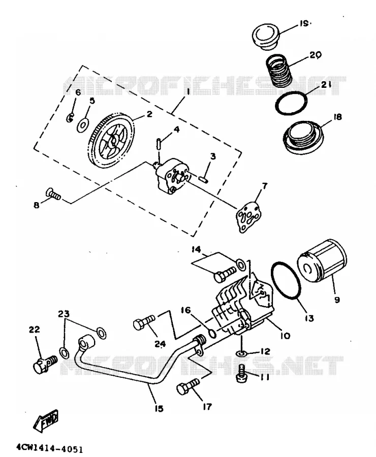 POMPE A HUILE Yamaha SCOOTER 125 1995 XC  XC125