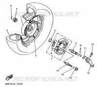 ROUE ARRIERE pour Yamaha XC 1996