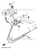 GUIDON ET CABLES pour Yamaha XC 1996