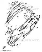 COUVERCLE LATERAL pour Yamaha XC 1996