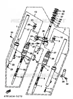 FOURCHE pour Yamaha XC 1996