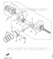 VILEBREQUIN / PISTON pour Yamaha XC 1996